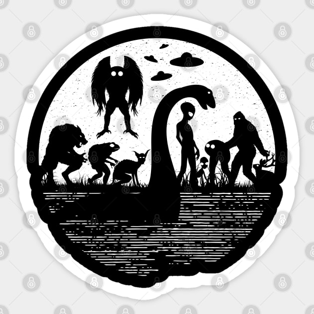 Cryptids Sticker by Tesszero